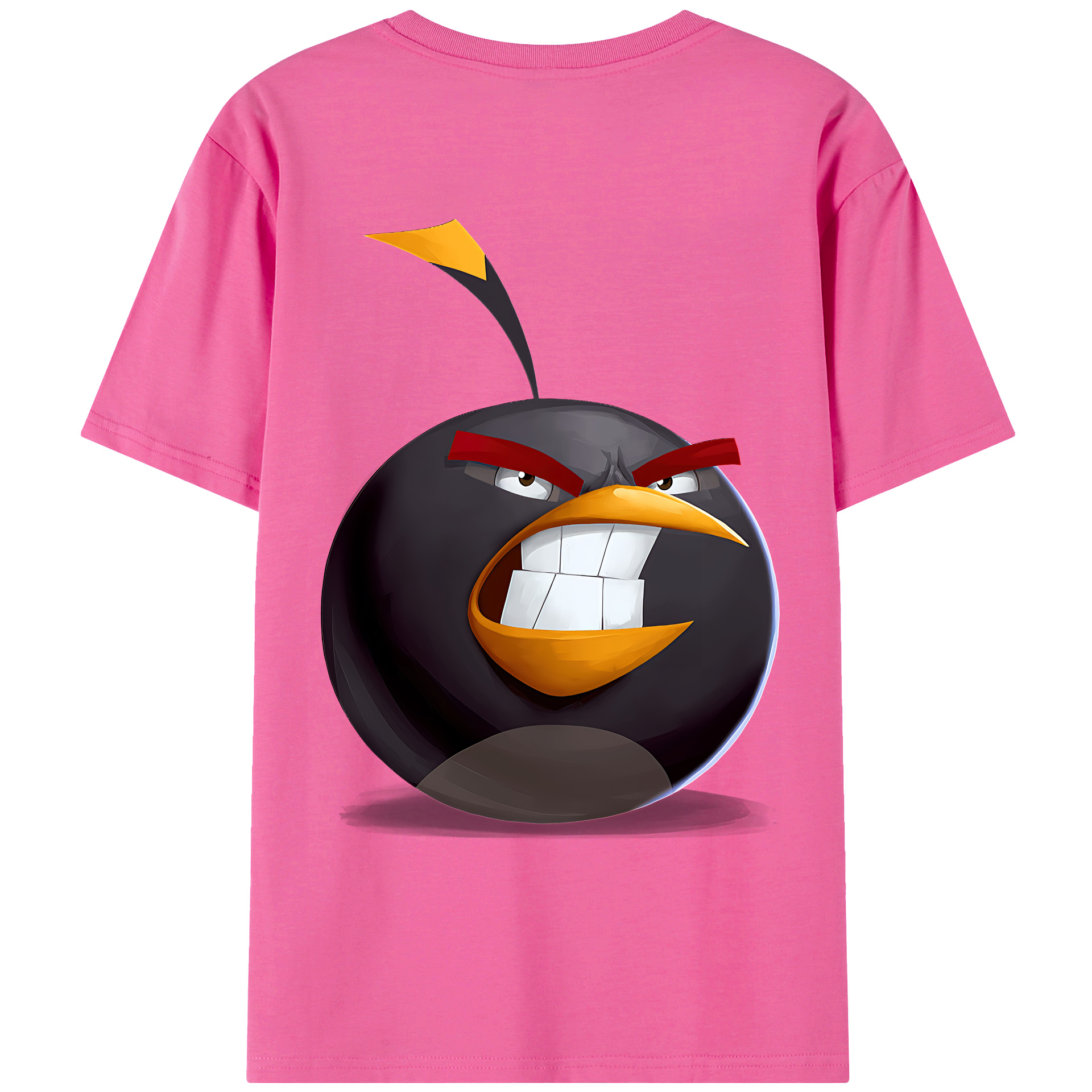 （画像用） Angry Birds アングリーバード レディース半袖Tシャツ(バックプリント)